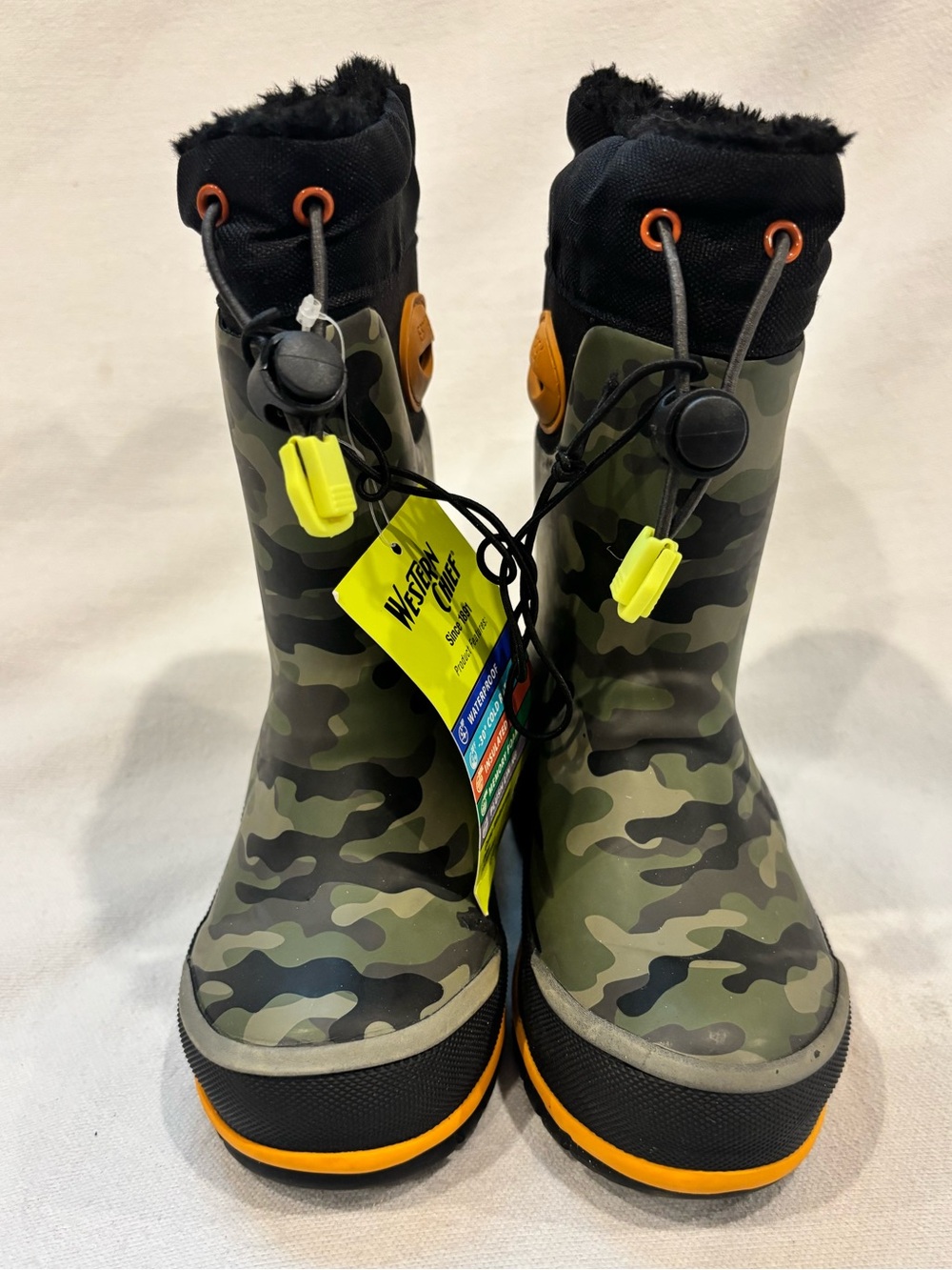 Western Chief Kids Camo Rain & Snow Boots - Toddler Size 7/8 - Picture 2 of 8